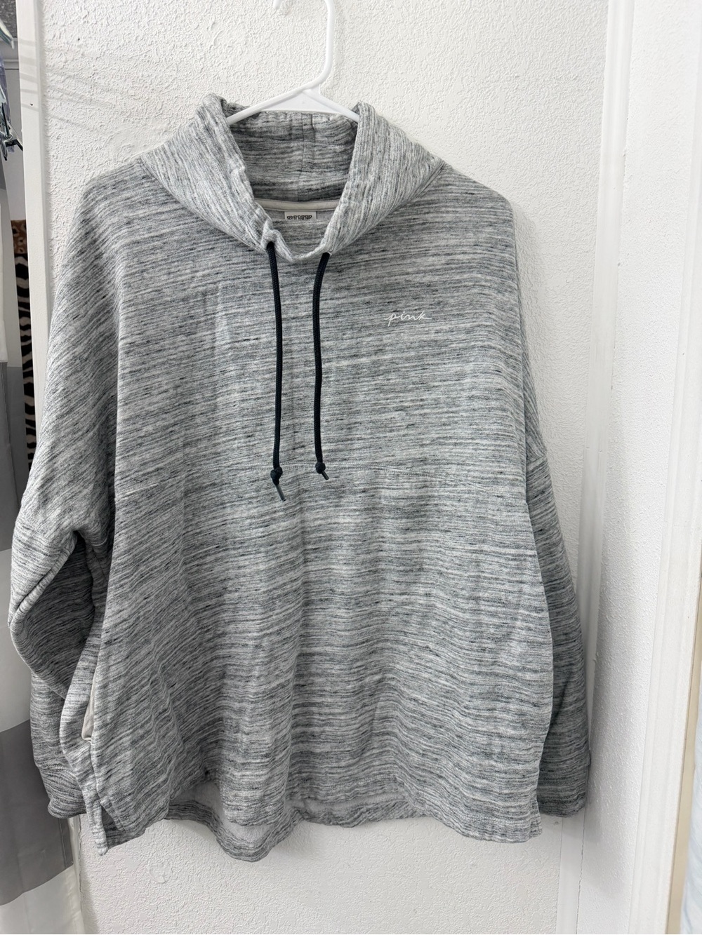 PINK Victoria's Secret Gray Heather Crewneck Hoodie